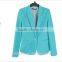 2016 Hot Sale Women Elegant Ladies Fashion Blazer Design ,Pure Colour Pink Women Blazer