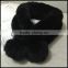 2016 New Fashion Ladies faux rabbit fur scarf colorful hand knitted rabbit fur ball scarf