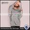 MGOO Women Oversized Sweatshirt Pullover Front Pocket Lightweight Soft Knit Draw String Slouchy Hoodie Heather Grey