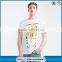 Fashion design golden printed custom t shirt men