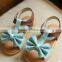 S60232B kids fancy sandals hot chocolate design shoes modern girl bowknot shoes