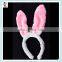 Girls White Lace Easter Party Bunny Rabbit Ears Headbands HPC-0743