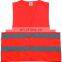 Hot sale small MOQ hi vis vest in 100% Polyester colorful reflective safety vest with EN20471