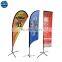 Promotional custom printing outdoor feather advertising flag banner
