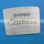 custome etch out metal plate brand logo metal tag VIP metal plate