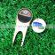 Wholesales Blank meatal Golf Divot Custom Repair Tool with logo Ball Marker