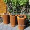 Large Bowl Planters Outdoor Metal Flower Pot For Garden