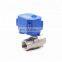 DN15 DN20 CWX-15N 2 way 5v 3.6v 12v 24v 110v 220v  brass ss304 mini electric motorized water ball valve for water irrigation