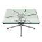 High Quality Bevelled tempered glass top dining table glass top