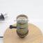 Vintage Round Wood Base Aluminum Lamp Holder Desk Lamp Small Table Lamps Night Light
