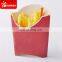 Custom printed disposable paper french fries cup