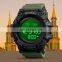 Wholesale SKMEI 1680 Fashion Style Water Resistant Digital azan time al fajr Wrist Watch for Islamic Muslim Prayer
