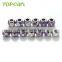 Topearl Jewelry Assorted Large Hole Bead Stainless Steel European Charm Bead Purple White Silver TCP08