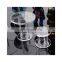 Clear acrylic products display stand round steps display for nail polish bottle small toys shopping show stand tool