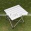 Outdoor aluminum folding table camping portable multi-functional super light mini picnic table