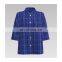 Hot Sale Blue checked yarn-dyed poplin 100% Cotton  for shirt