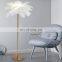 LED Simple Light Feather Standing Lights Decor Home Floor Lamp