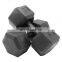 Manufacturer Dumbbells Sale Custom Logo Rubber Coated Full Black Home Gym Equipment Weight Set Hex Dumbbells