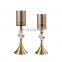 Tapered Gold Taper Heat Resistant Glass Decorative Candle Holder