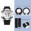 Small Order 50PCS Factory Direct Men's Watch Chronograph Silicone Band Alarm Watches Man Sport Wristwatch
