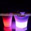 Waterproof Custom High Quality LED Champagne Ice Bucket Plastic led ice buckets custom large