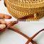 Double Circles Round Handwoven Rattan Bag Shoulder Boho Bag