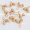 Hot Sale Twin Brown Rattan rattle with a bell inside. Wicker Baby Kid Toys Hanging Play Gym hand bell Wholesale Supplier