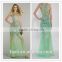 2015 See Through Crystal Beaded Party Dress Floor Length Long Sexy Transparent Dress Sex Prom Dress
