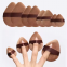 Wholesale Beauty 2024 New Arrival 4 Different Size Puff Face Makeup Mini Big Tear Drop Plush Velvet Powder Puff Custom Logo