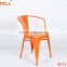 Wholesale cheap steel industrial cafe metal dining chair