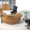 Modern fashion black white boss office desk, professional CEO working office desk (SZ-OD097)