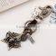 Sale-large Cicada Keyring Big Ring Star Vintage Scarab Beetle keychain with Lobster Clasp
