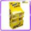 Chocolate floor corrugated paperboard pallet display stand