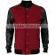 Fashion varsity jackets genuine leather sleeves of OEM