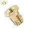 CNC machined brass slotted insert nut