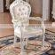 Upscale leather solid wood armchair