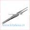 18cm stainless steel tweezers round elbow with tooth dressing clamp pliers cupping alcohol cotton