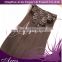 factory wholesale price 100% human hair brown Brazilian huamn hair clip in hair extension