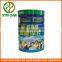 Round baby milk powder tin can with easy open