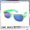 Popular sell style light pc material soft touched rubber sunglasses with mirror