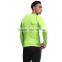 custom long sleeve fluo yellow Nylon skin compression tights