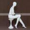 Fiber sitting sexy female mannequin for display