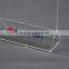 high quality clear table menu acrylic stand with triangle pedestal