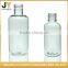 Private label wholesale 50ml 100ml round shape transparent lotion bottle pet plastic bottle