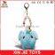 customize soft elephant keychain toys cheap plush animal keychain