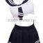 White sailor suit Navy Dress Costumes sexy Cosplay uniform temptation Q11