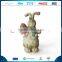 Easter Bunny Statue Figurine, Polyresin Easter Egg Basket, Resin Easter Rabbit Decoration