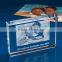 Color Printing Iceberg Design Crystal Photo Frame with Diamond Cutting Border for Baby Shower Gift