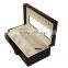 leather red wine box for single bottle
