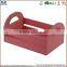 High quality natural large storage wooden box/crate with hinges